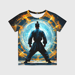 Футболка детская Кунг-фу боец, цвет: 3D-принт