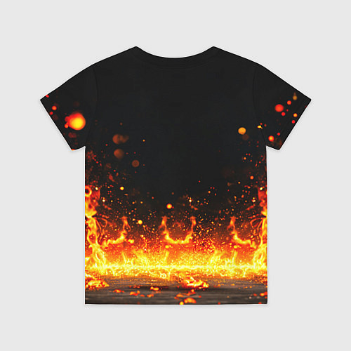 Детская футболка Боксер и огонь / 3D-принт – фото 2