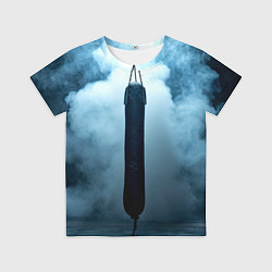 Футболка детская Боксерская груша в дыму, цвет: 3D-принт