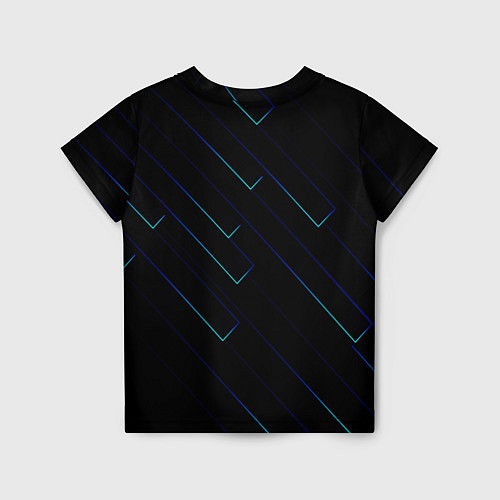Детская футболка Color blue black / 3D-принт – фото 2