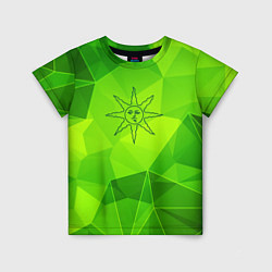 Футболка детская Dark Souls green poly, цвет: 3D-принт