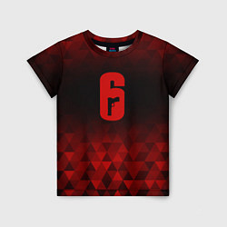 Футболка детская Rainbow Six red poly, цвет: 3D-принт