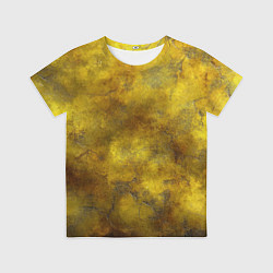 Футболка детская Золотая ржавая текстура, цвет: 3D-принт