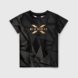Футболка детская Exeed golden poly, цвет: 3D-принт