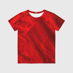 Футболка детская Красный камень абстракция, цвет: 3D-принт