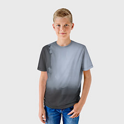 Футболка детская Абстракция с серым и черным, цвет: 3D-принт — фото 2