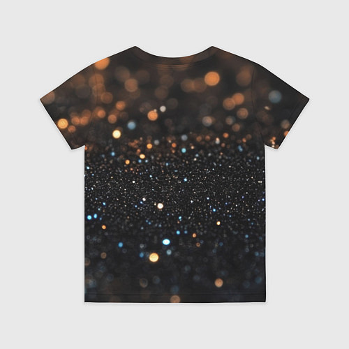Детская футболка Черный текстурный фон / 3D-принт – фото 2