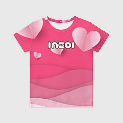 Детская футболка Inzoi розовые сердечки