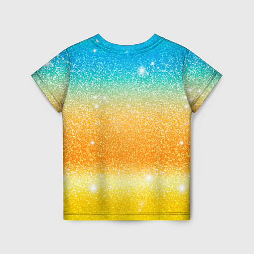 Детская футболка Inzoi лого и блестки / 3D-принт – фото 2