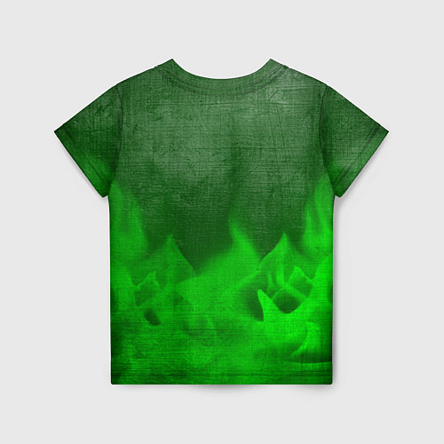 Детская футболка Jaguar - green gradient посередине / 3D-принт – фото 2