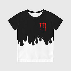 Футболка детская Monster energy red logo, цвет: 3D-принт