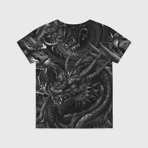 Детская футболка Японский дракон татуировка / 3D-принт – фото 2