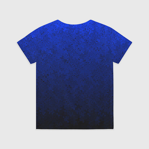 Детская футболка Текстурный из синего в чёрный градиент / 3D-принт – фото 2