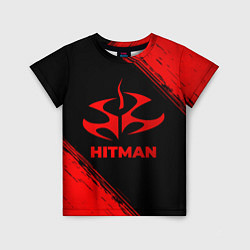 Футболка детская Hitman - red gradient, цвет: 3D-принт