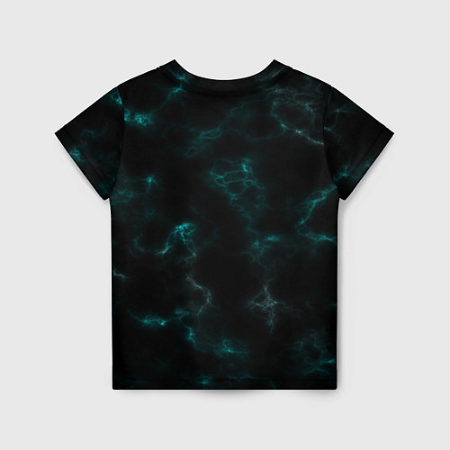 Детская футболка Color black turquoise / 3D-принт – фото 2