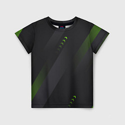Футболка детская Color black green, цвет: 3D-принт