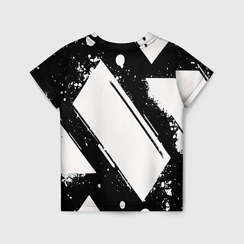 Детская футболка Color black white / 3D-принт – фото 2