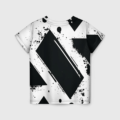 Детская футболка Color black white / 3D-принт – фото 2