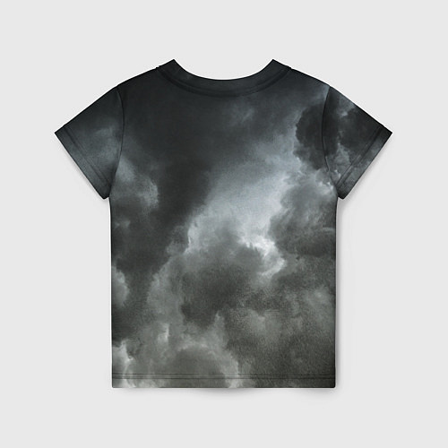 Детская футболка Славянский Перун - небо славян / 3D-принт – фото 2