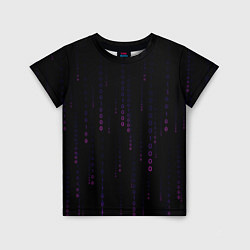 Футболка детская Color black pink, цвет: 3D-принт