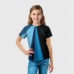 Футболка детская Black blue, цвет: 3D-принт — фото 2