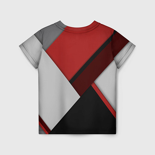 Детская футболка Color black red grey / 3D-принт – фото 2