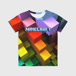 Футболка детская Minecraft - pattern, цвет: 3D-принт