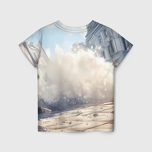 Детская футболка Русский медведь наступает / 3D-принт – фото 2