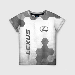 Футболка детская Lexus - white gradient вертикально, цвет: 3D-принт