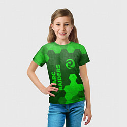 Футболка детская ARC Raiders - green gradient вертикально, цвет: 3D-принт — фото 2