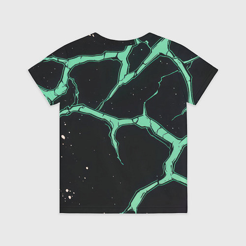 Детская футболка Зеленые молнии и герб России / 3D-принт – фото 2
