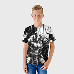 Футболка детская Doom guy and demons, цвет: 3D-принт — фото 2