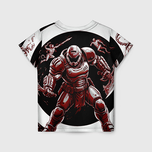 Детская футболка Doom red guardian / 3D-принт – фото 2
