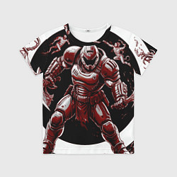 Футболка детская Doom red guardian, цвет: 3D-принт