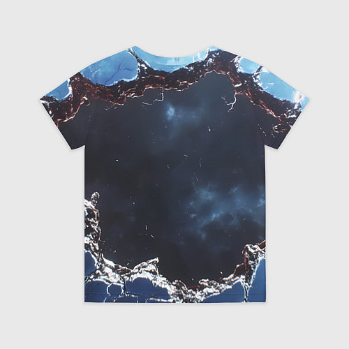 Детская футболка Герб России в объемной стене / 3D-принт – фото 2
