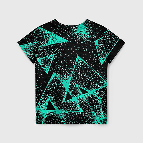 Детская футболка The triangle is light blue / 3D-принт – фото 2