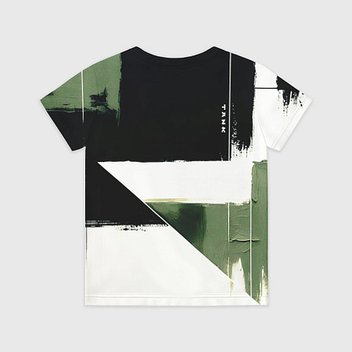 Детская футболка Tank логотип машины / 3D-принт – фото 2