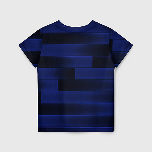 Детская футболка Color blue square / 3D-принт – фото 2