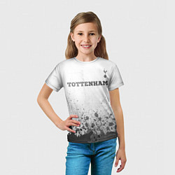 Футболка детская Tottenham - white gradient посередине, цвет: 3D-принт — фото 2