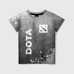Футболка детская Dota - grey gradient вертикально, цвет: 3D-принт