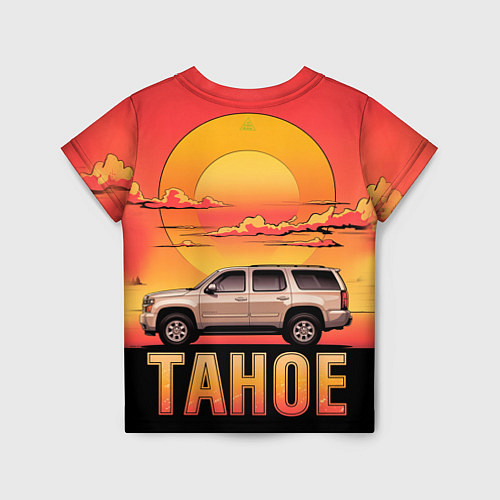 Детская футболка Tahoe на закате джип / 3D-принт – фото 2
