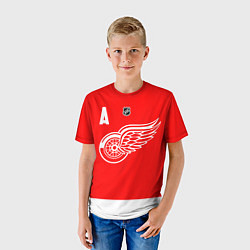 Футболка детская Дацюк Павел - Детройт Ред Уингз, цвет: 3D-принт — фото 2