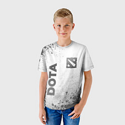 Футболка детская Dota - white gradient вертикально, цвет: 3D-принт — фото 2