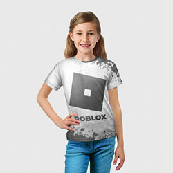 Футболка детская Roblox - white gradient, цвет: 3D-принт — фото 2