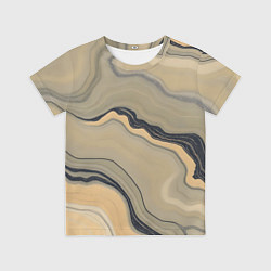 Футболка детская Песочный мрамор, цвет: 3D-принт