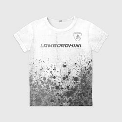 Футболка детская Lamborghini - white gradient посередине, цвет: 3D-принт