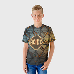 Футболка детская ACDC винтажный логотип, цвет: 3D-принт — фото 2