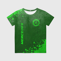 Футболка детская Mercedes - green gradient вертикально, цвет: 3D-принт