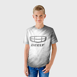 Футболка детская Geely - white gradient, цвет: 3D-принт — фото 2