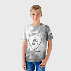 Футболка детская Lamborghini - white gradient, цвет: 3D-принт — фото 2